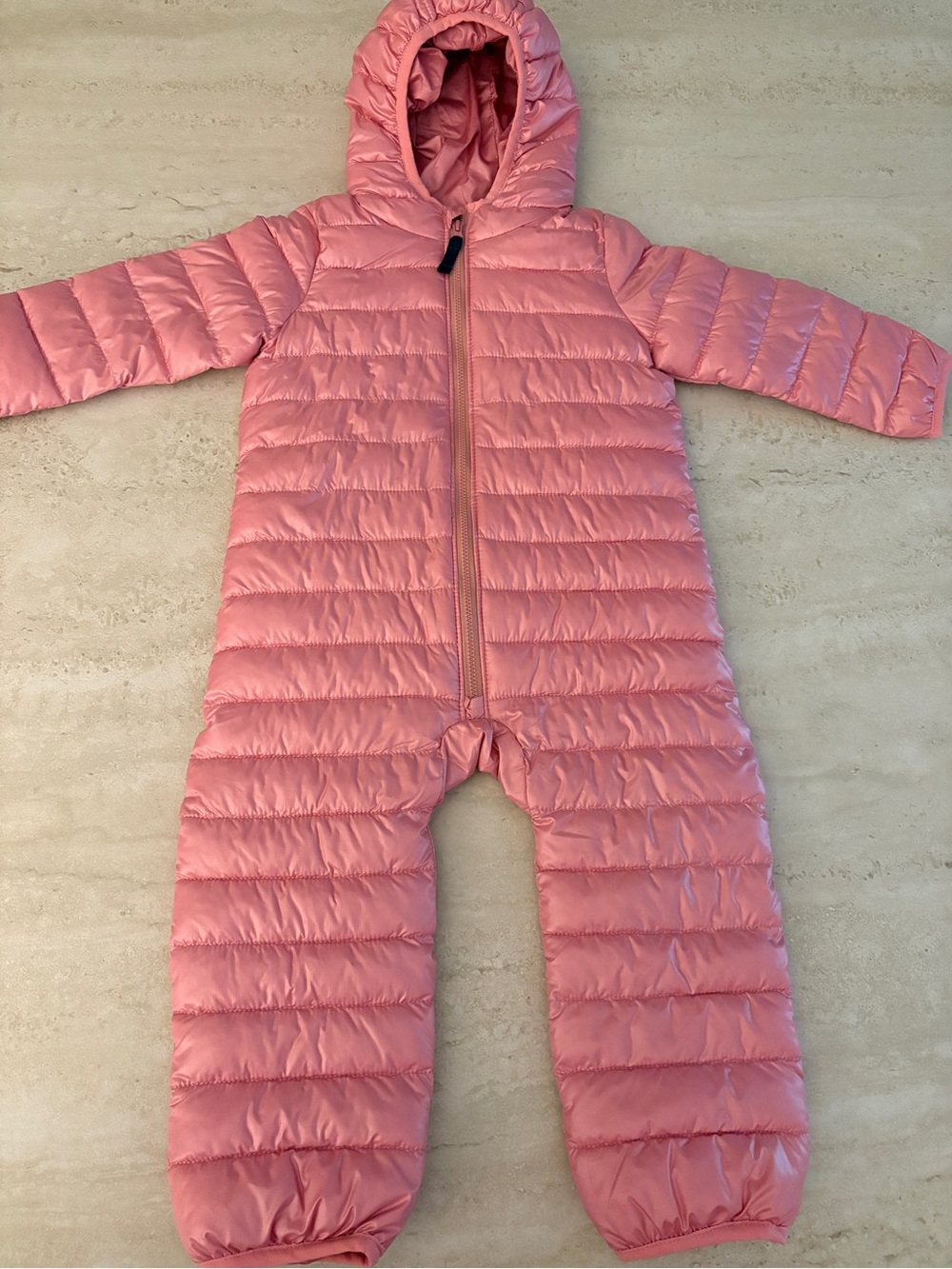 Primary Quilted Hooded Puffer in Dusty Rose